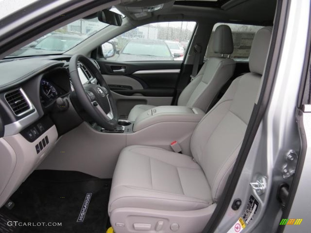2017 Highlander XLE - Celestial Silver Metallic / Ash photo #9