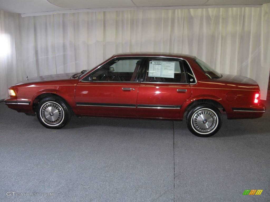 1992 Century Special Sedan - Medium Garnet Red Metallic / Red photo #5