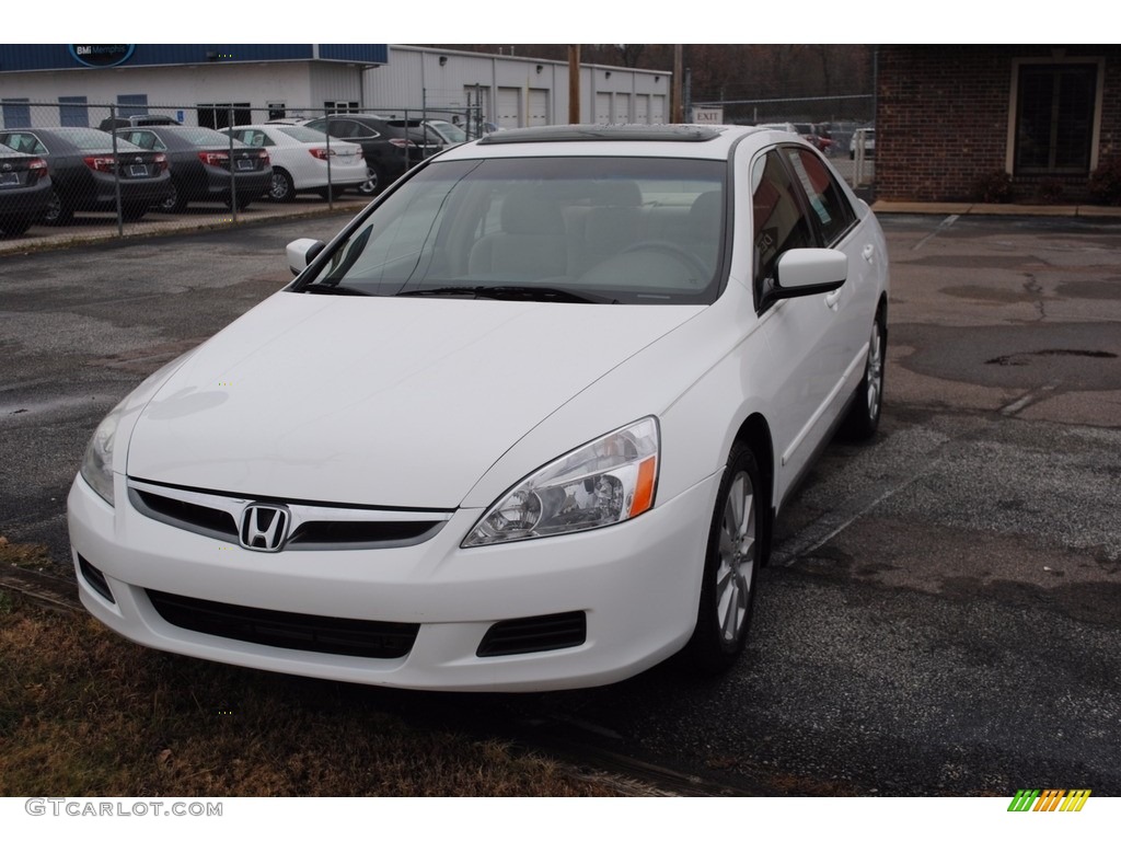 2006 Accord LX V6 Sedan - Taffeta White / Ivory photo #1