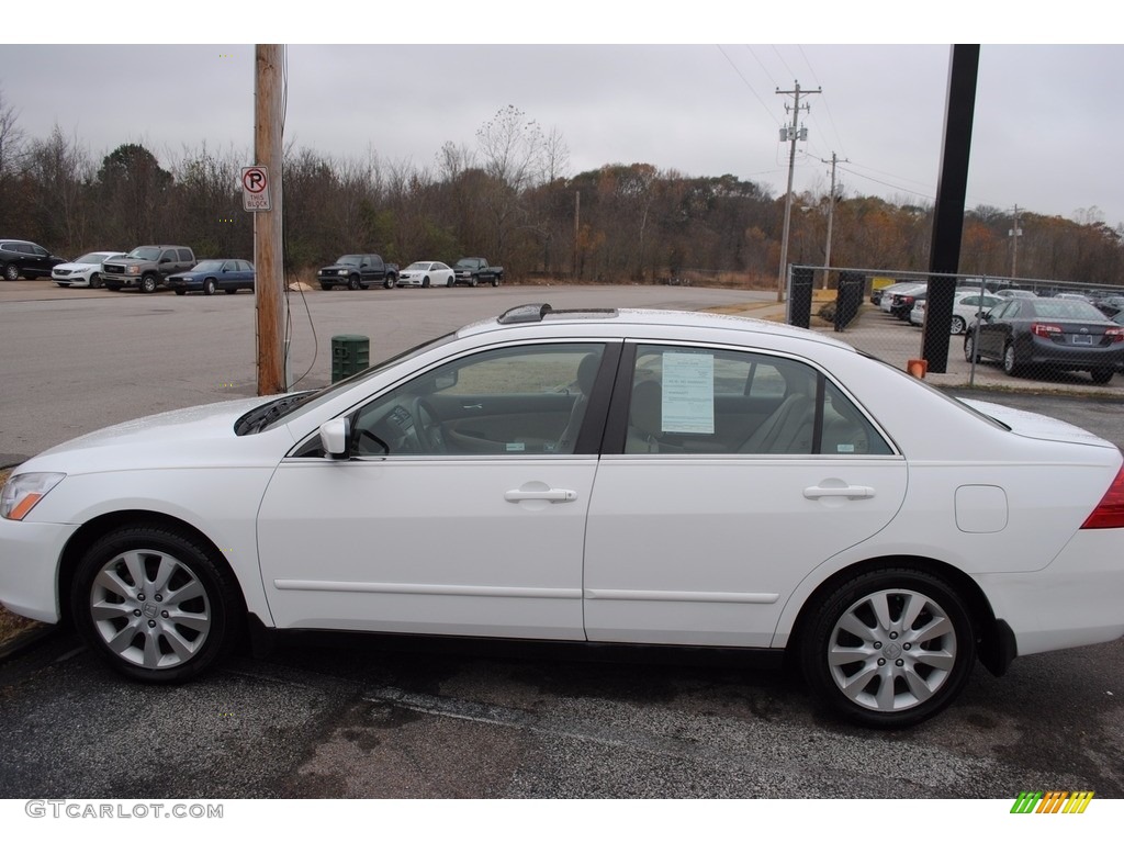 2006 Accord LX V6 Sedan - Taffeta White / Ivory photo #2