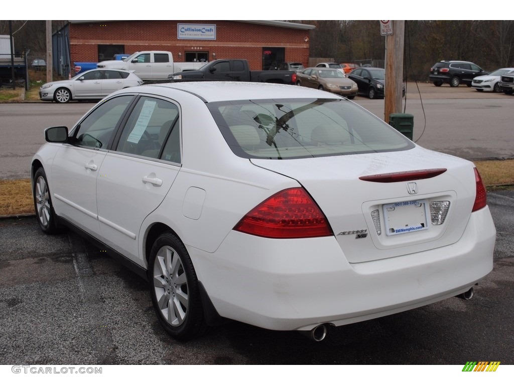 2006 Accord LX V6 Sedan - Taffeta White / Ivory photo #3