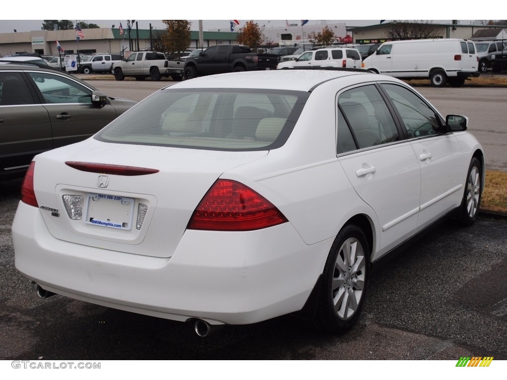 2006 Accord LX V6 Sedan - Taffeta White / Ivory photo #5