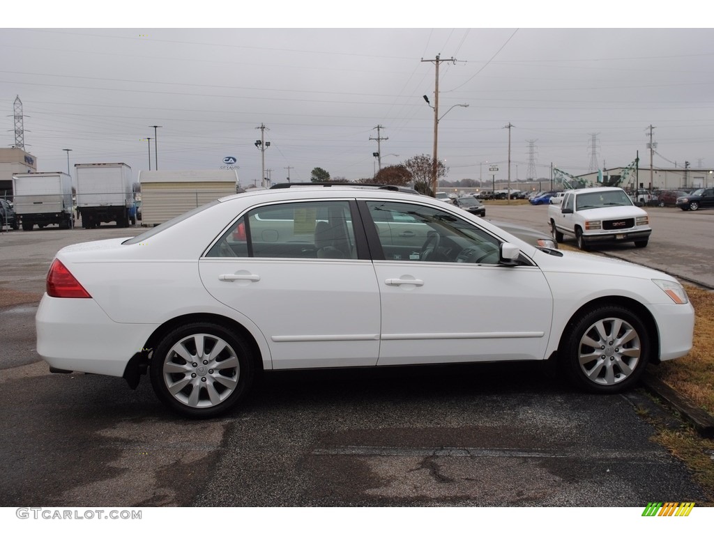 2006 Accord LX V6 Sedan - Taffeta White / Ivory photo #6