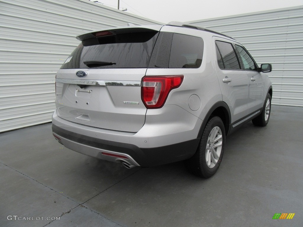 2017 Explorer XLT - Ingot Silver / Ebony Black photo #4