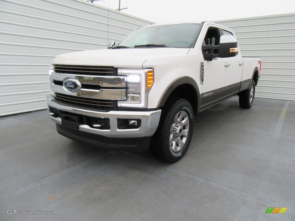 White Platinum 2017 Ford F250 Super Duty King Ranch Crew Cab 4x4 Exterior Photo #117548753