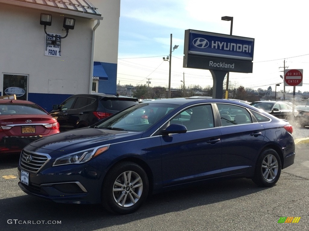 2016 Sonata SE - Lakeside Blue / Gray photo #1