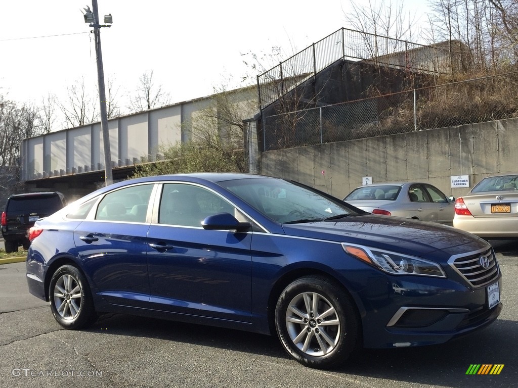 2016 Sonata SE - Lakeside Blue / Gray photo #3