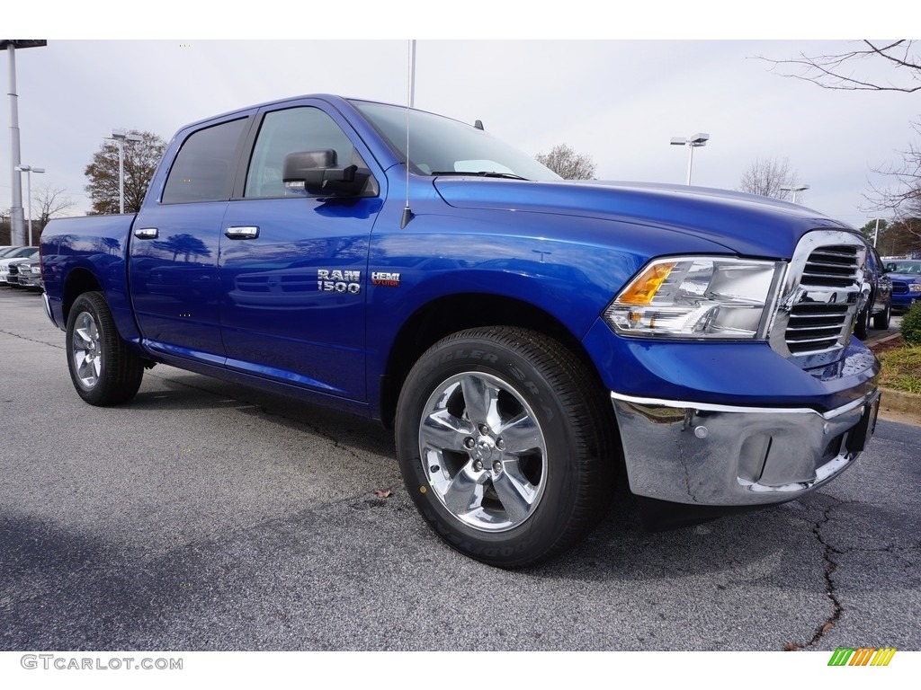 2017 1500 Big Horn Crew Cab - Blue Streak Pearl / Black/Diesel Gray photo #4