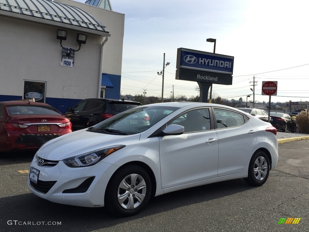 2016 Elantra Limited - White / Beige photo #1