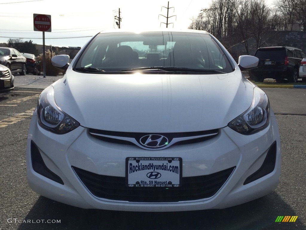 2016 Elantra Limited - White / Beige photo #2