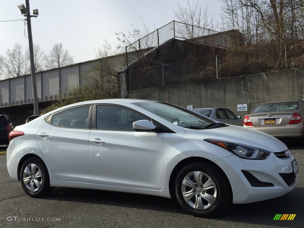 2016 Elantra Limited - White / Beige photo #3