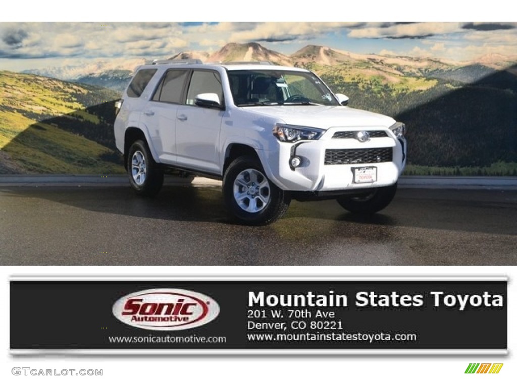 2016 4Runner SR5 Premium 4x4 - Super White / Black photo #1