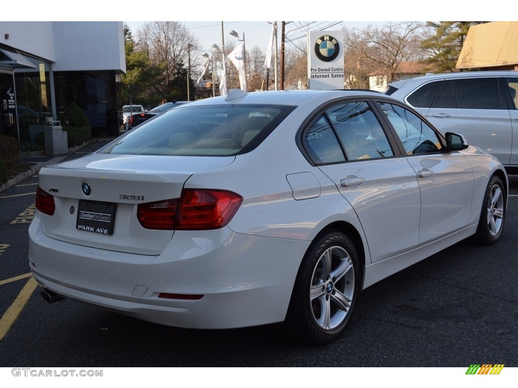 2014 3 Series 328i xDrive Sedan - Alpine White / Venetian Beige photo #3