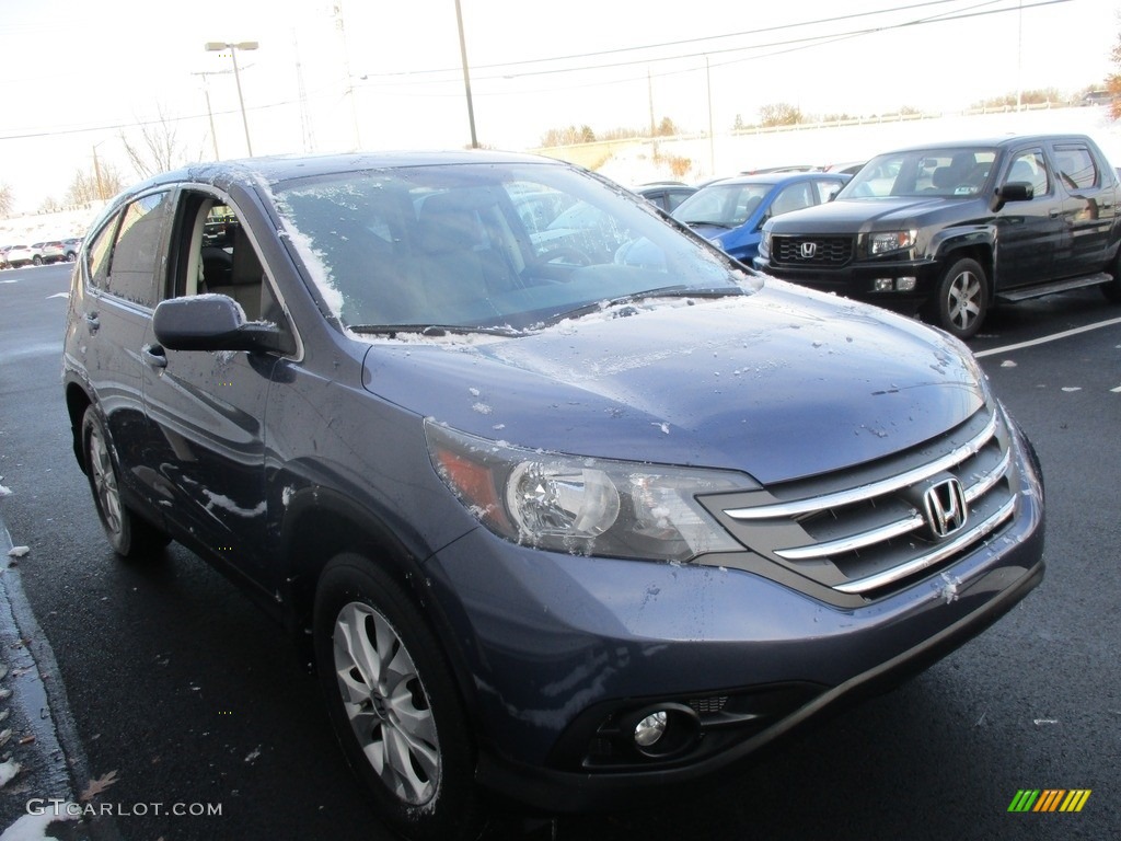 2014 CR-V EX AWD - Twilight Blue Metallic / Gray photo #6