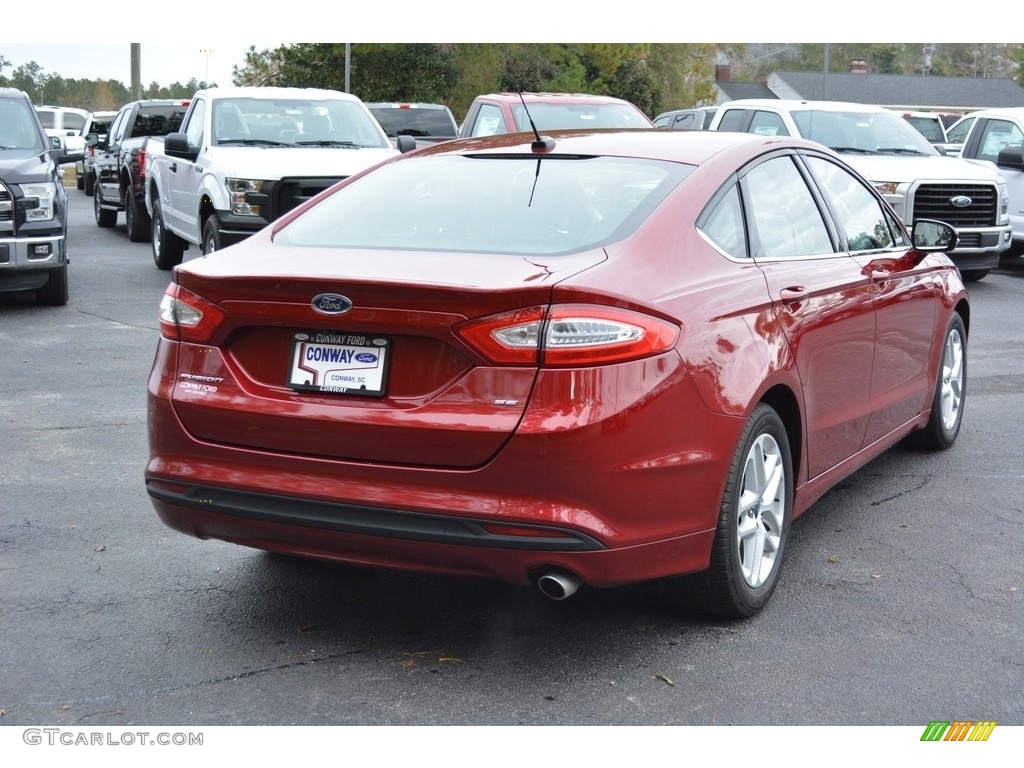 2016 Fusion SE - Ruby Red Metallic / Charcoal Black photo #3