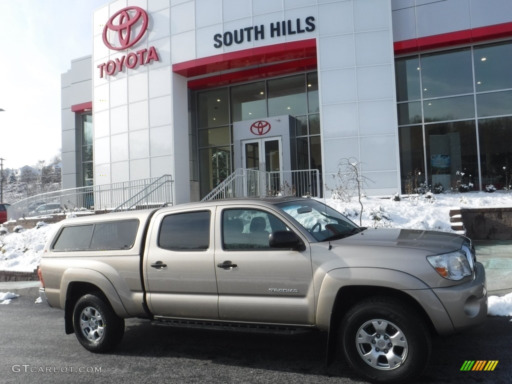 2008 Tacoma V6 SR5 Double Cab 4x4 - Desert Sand Mica / Taupe photo #2
