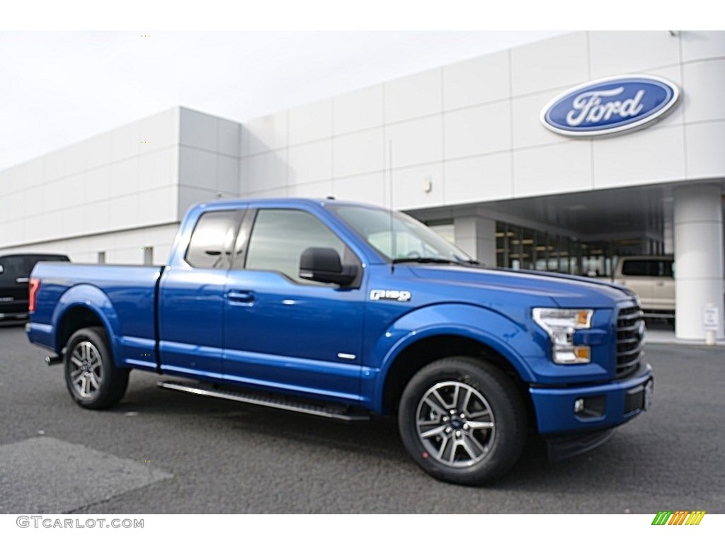 2017 F150 XLT SuperCab - Lightning Blue / Black photo #1