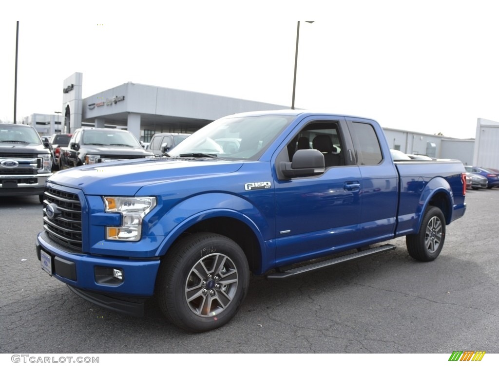 Lightning Blue 2017 Ford F150 XLT SuperCab Exterior Photo #117563507