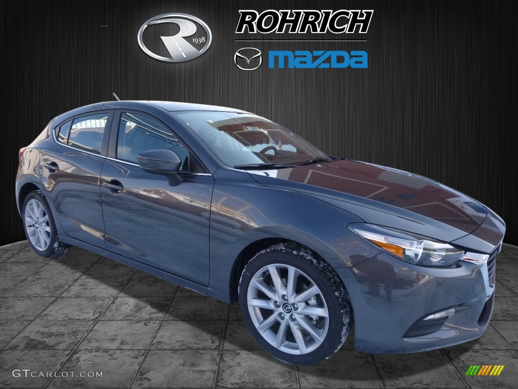 2017 MAZDA3 Touring 5 Door - Machine Gray Metallic / Black photo #1