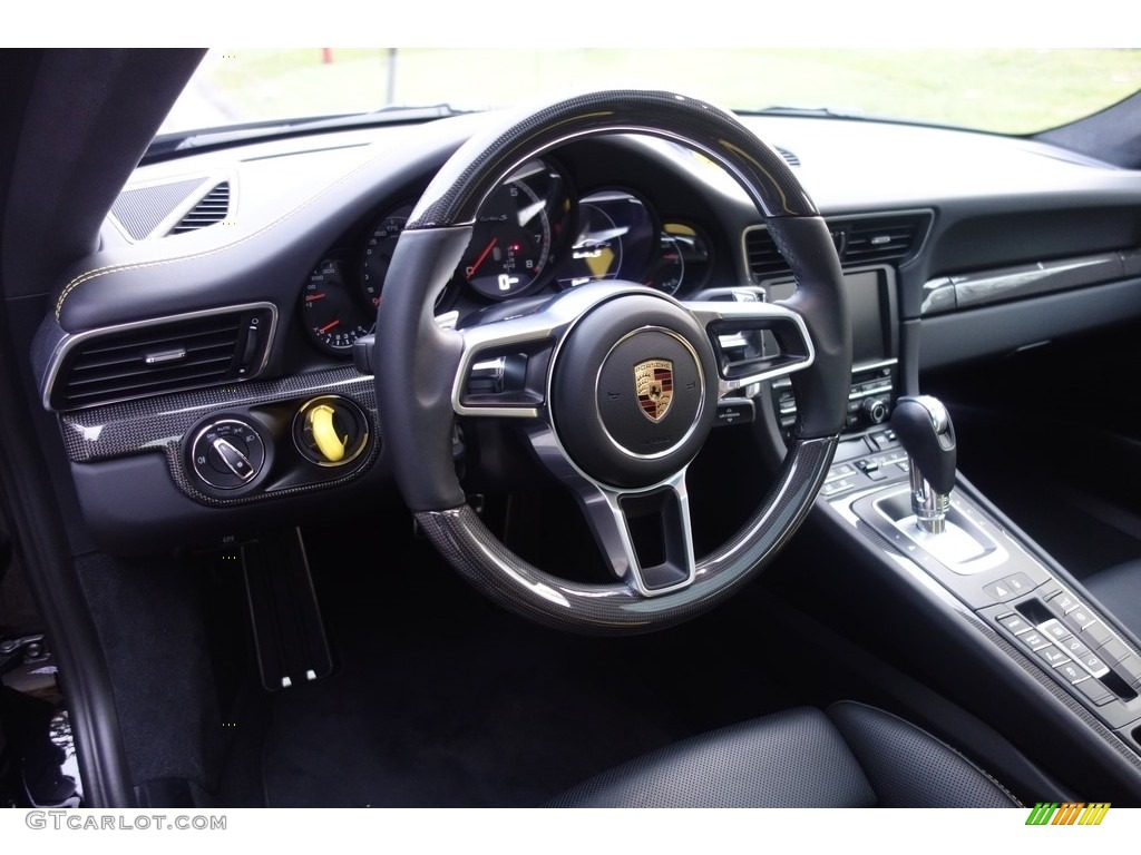 2016 911 Turbo S Coupe - Black / Black photo #23
