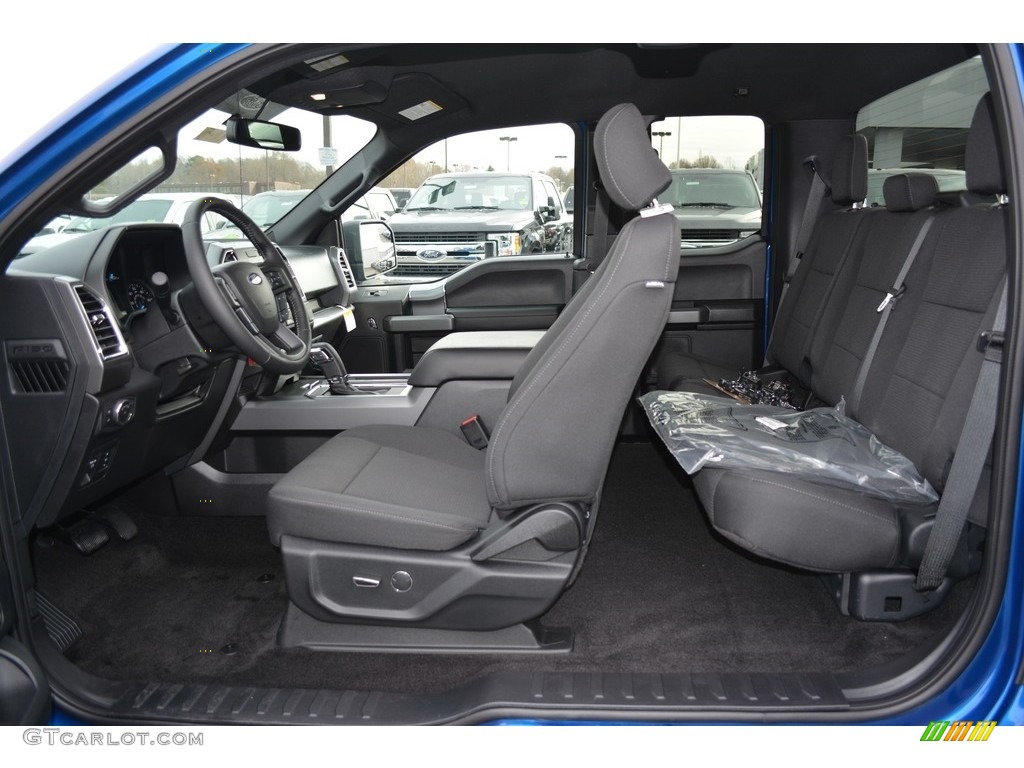 Black Interior 2017 Ford F150 XLT SuperCab Photo #117563681