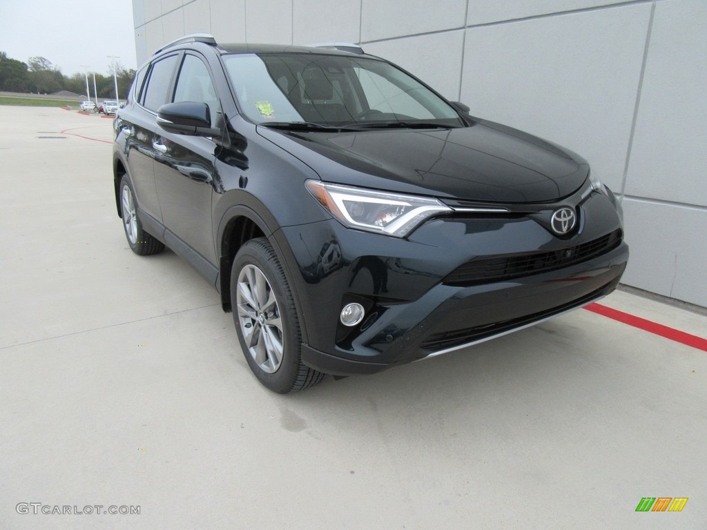 2017 RAV4 Limited - Galactic Aqua Mica / Black photo #2