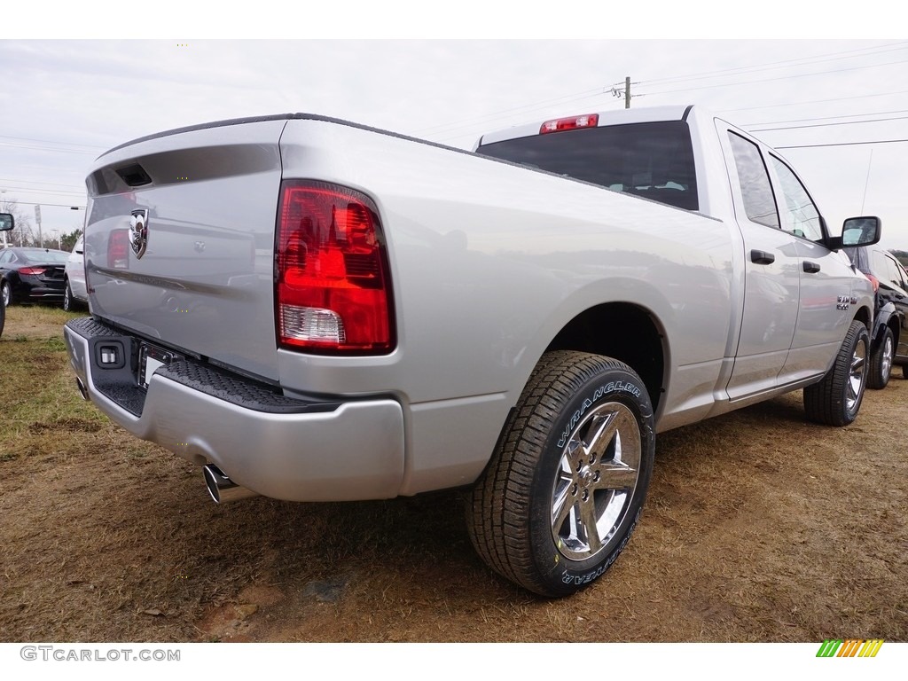 2017 1500 Express Quad Cab - Bright Silver Metallic / Black/Diesel Gray photo #3
