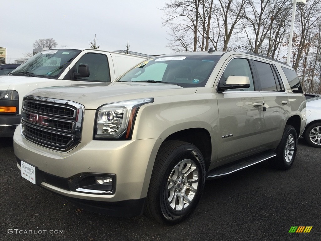 2015 Yukon SLE 4WD - Champagne Silver Metallic / Jet Black photo #1