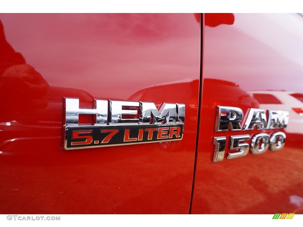 2017 1500 Express Quad Cab - Flame Red / Black/Diesel Gray photo #5