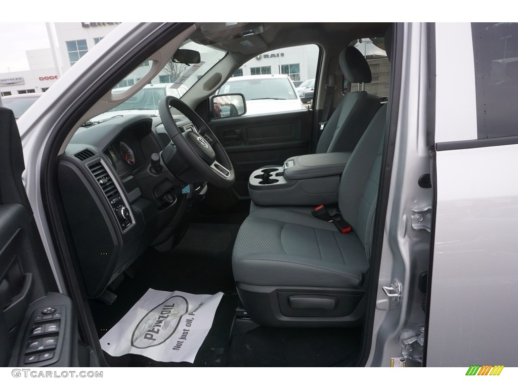 2017 1500 Tradesman Quad Cab - Bright Silver Metallic / Black/Diesel Gray photo #7