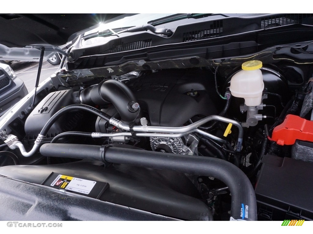 2017 1500 Tradesman Quad Cab - Bright Silver Metallic / Black/Diesel Gray photo #9