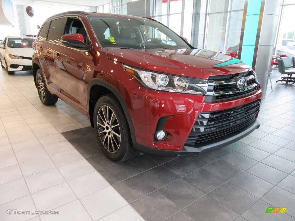 Oh La La Rouge Mica 2017 Toyota Highlander SE Exterior Photo #117567602