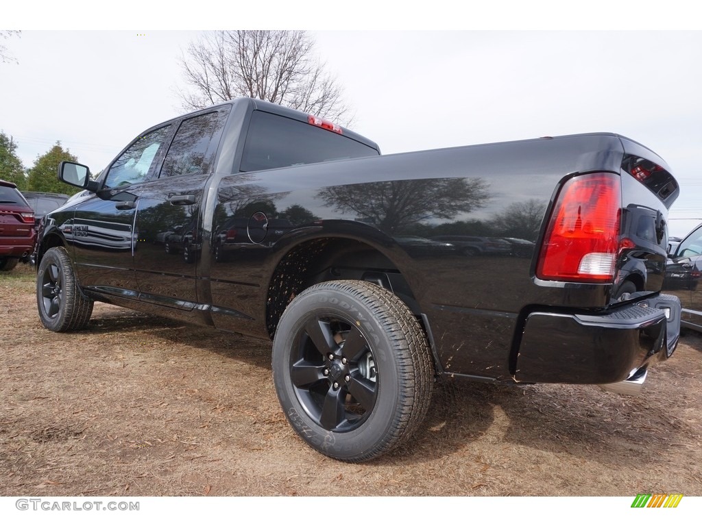 2017 1500 Express Quad Cab 4x4 - Brilliant Black Crystal Pearl / Black/Diesel Gray photo #2