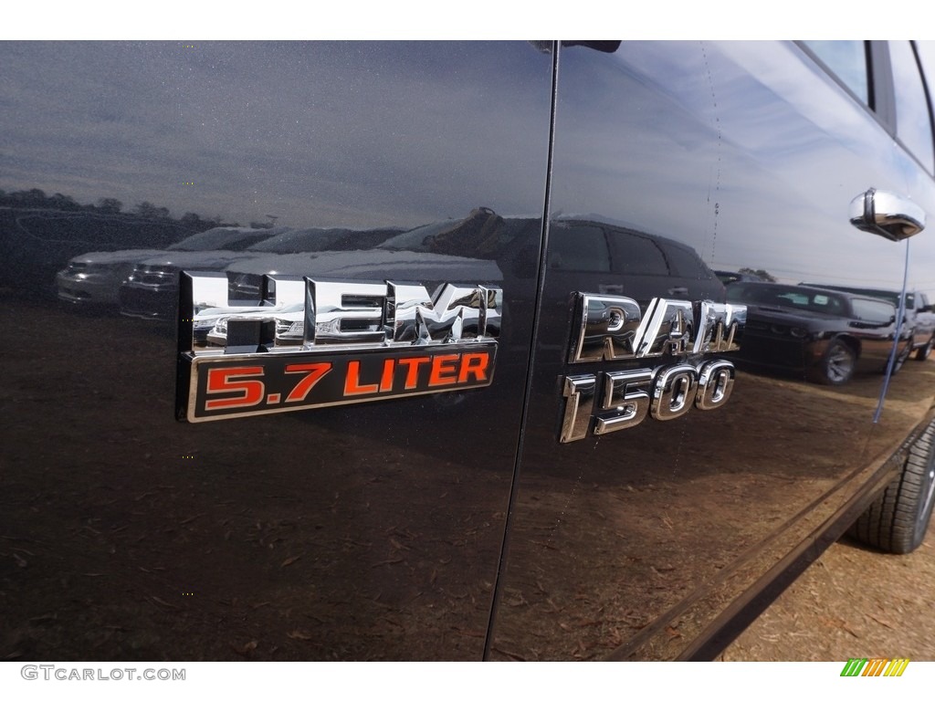 2017 1500 Big Horn Crew Cab - Maximum Steel Metallic / Black/Diesel Gray photo #6