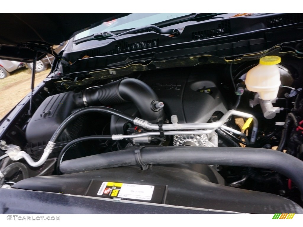 2017 1500 Big Horn Crew Cab - Maximum Steel Metallic / Black/Diesel Gray photo #9