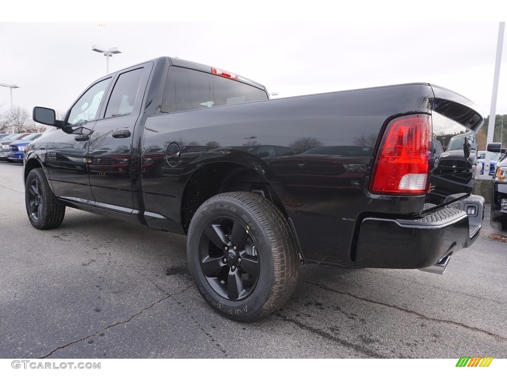 2017 1500 Express Quad Cab 4x4 - Brilliant Black Crystal Pearl / Black/Diesel Gray photo #2
