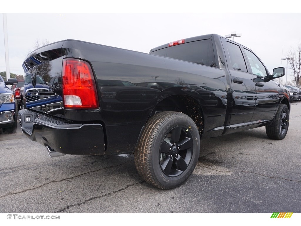 2017 1500 Express Quad Cab 4x4 - Brilliant Black Crystal Pearl / Black/Diesel Gray photo #3