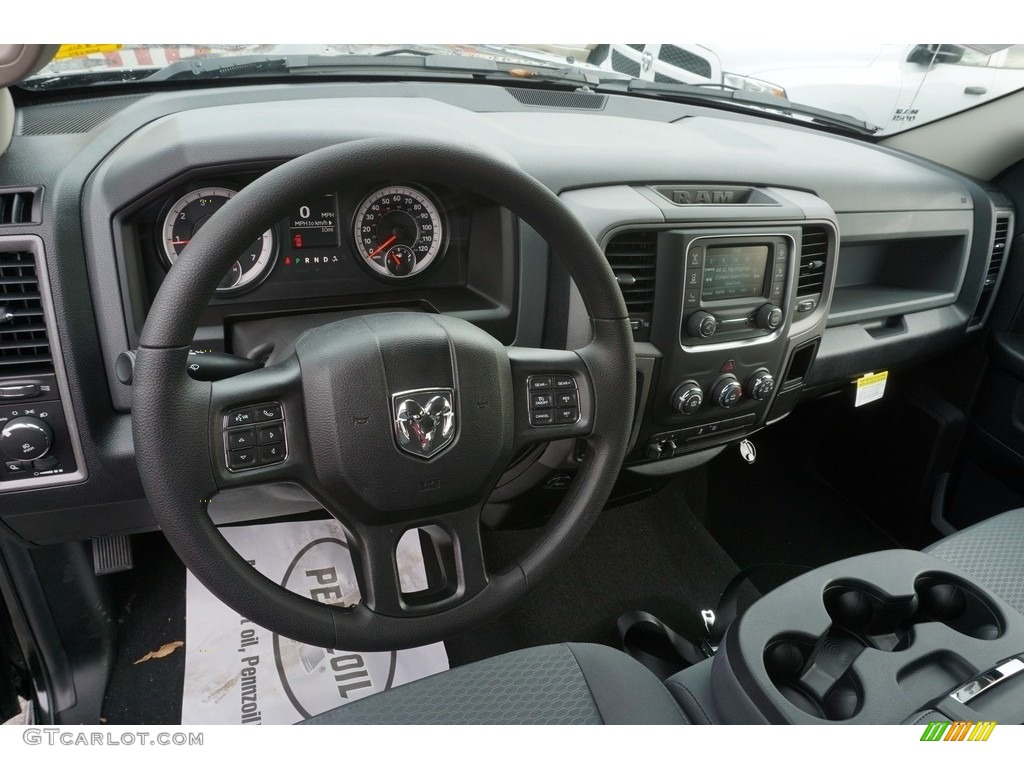 2017 1500 Express Quad Cab 4x4 - Brilliant Black Crystal Pearl / Black/Diesel Gray photo #8