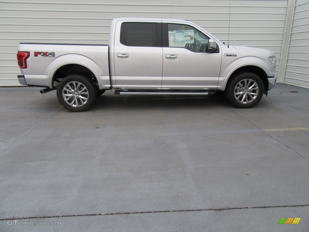 2017 F150 Lariat SuperCrew 4X4 - Ingot Silver / Black photo #3
