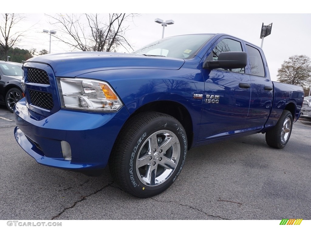 2017 1500 Express Quad Cab - Blue Streak Pearl / Black/Diesel Gray photo #1