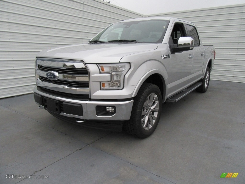 2017 F150 Lariat SuperCrew 4X4 - Ingot Silver / Black photo #7