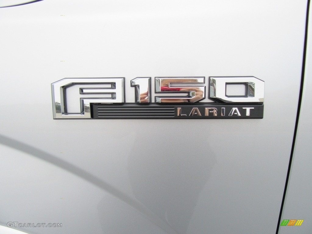 2017 F150 Lariat SuperCrew 4X4 - Ingot Silver / Black photo #14