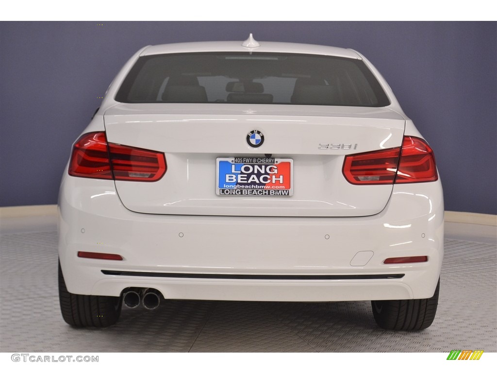 2017 3 Series 330i Sedan - Alpine White / Black photo #5