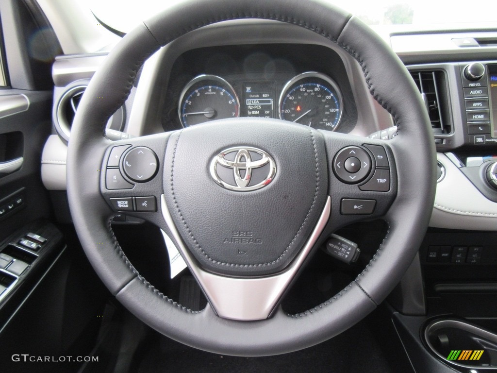 2017 Toyota RAV4 Limited Ash Steering Wheel Photo #117571388
