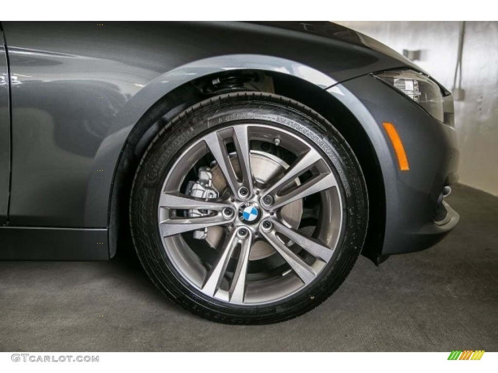 2017 3 Series 330i Sedan - Mineral Grey Metallic / Black photo #9