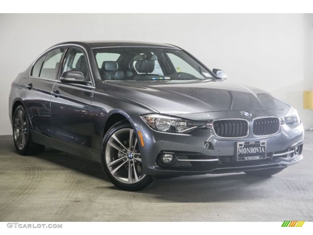 2017 3 Series 330i Sedan - Mineral Grey Metallic / Black photo #12