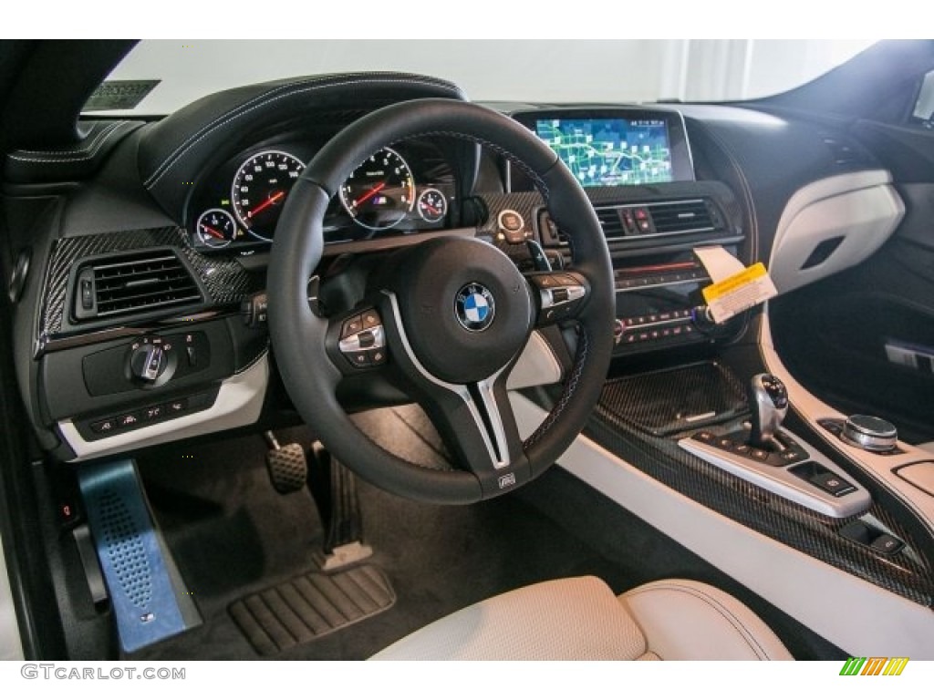 2017 BMW M6 Convertible Individual Opal White Dashboard Photo #117573833