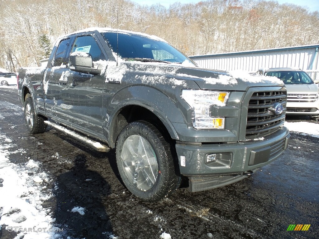 2017 F150 XLT SuperCab 4x4 - Lithium Gray / Black photo #3