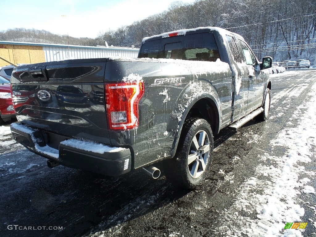 2017 F150 XLT SuperCab 4x4 - Lithium Gray / Black photo #5