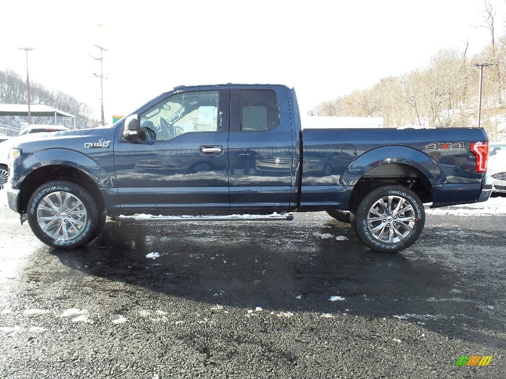 2017 F150 XLT SuperCab 4x4 - Blue Jeans / Earth Gray photo #1